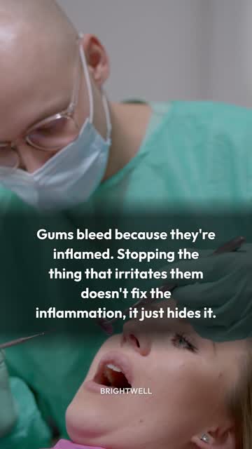 Bleeding gums are not normal. They are a message.