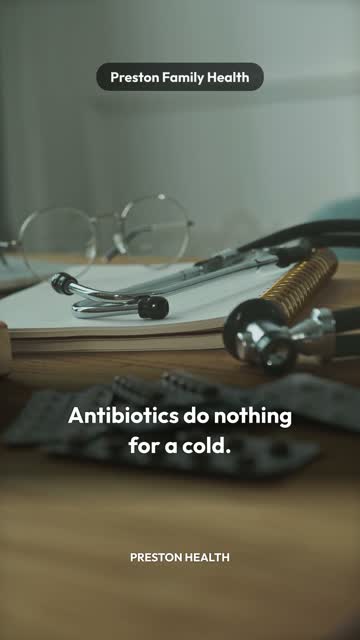 Antibiotics and colds — the conversation we have every winter.