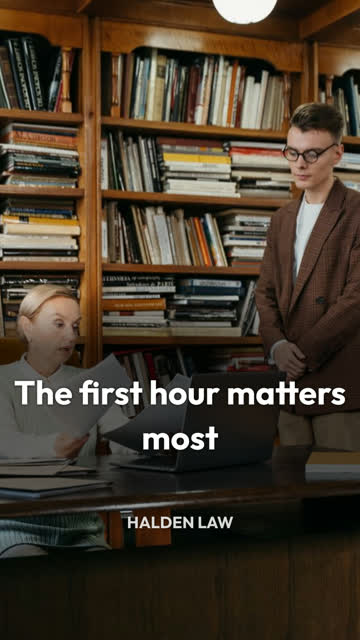 The first hour after an incident matters more than most people realise.