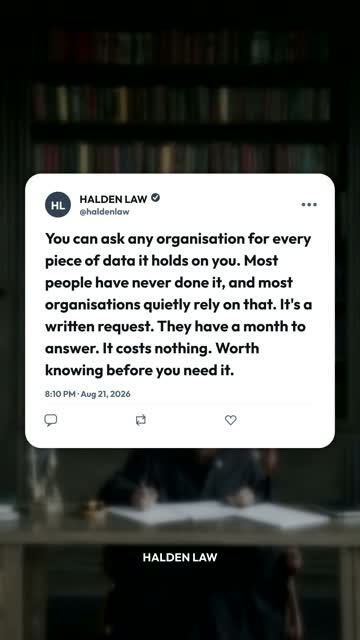 A thing most people don't know they're entitled to ask for.